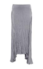 Isa Arfen Crushed Silk Viscose That 90's Skirt In Grey