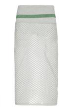 Anas Jourden Striped Knit-trim Fishnet Pencil Skirt