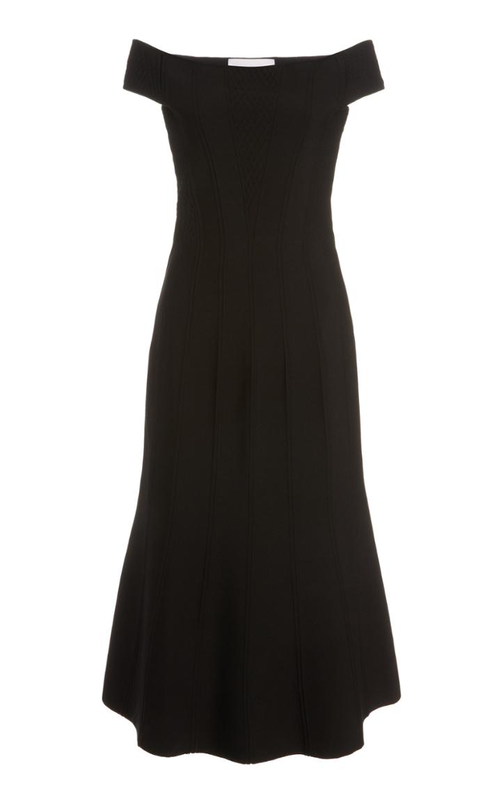 Moda Operandi Carolina Herrera Ottoman Off-the-shoulder Corset Dress
