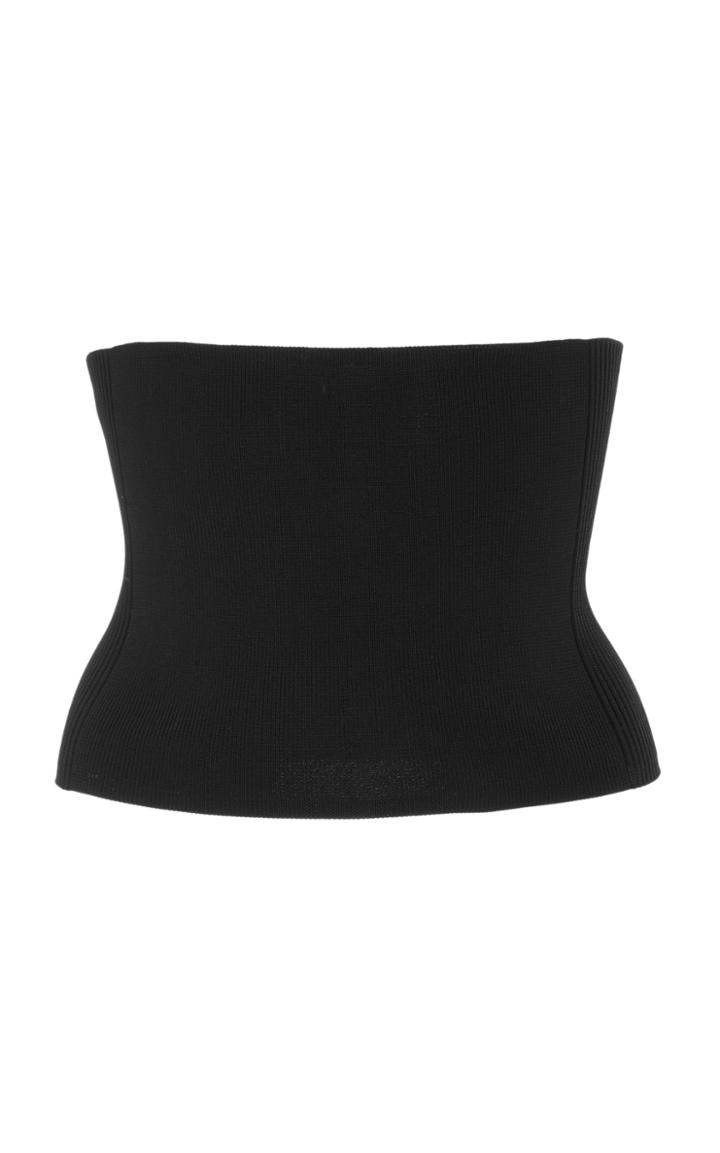 Tibi Ribbed Stretch-knit Corset