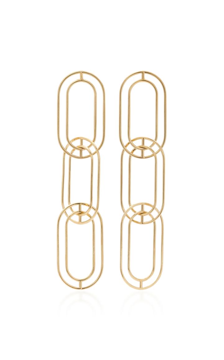 Sarah & Sebastian Large 9k Gold Link Earrings