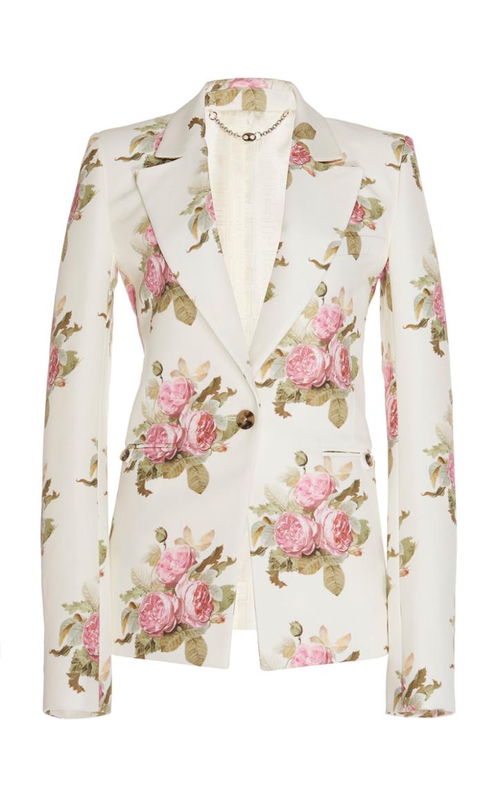 Paco Rabanne Floral Cotton-blend Blazer