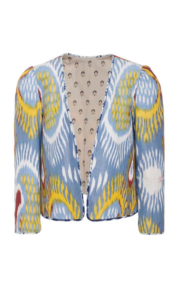 Alix Of Bohemia Cy Printed Silk And Cotton-blend Jacket