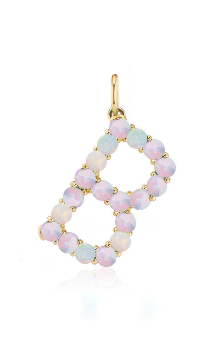 Moda Operandi Briony Raymond 18k Yellow Gold Large Opal Confetti Letter Necklace