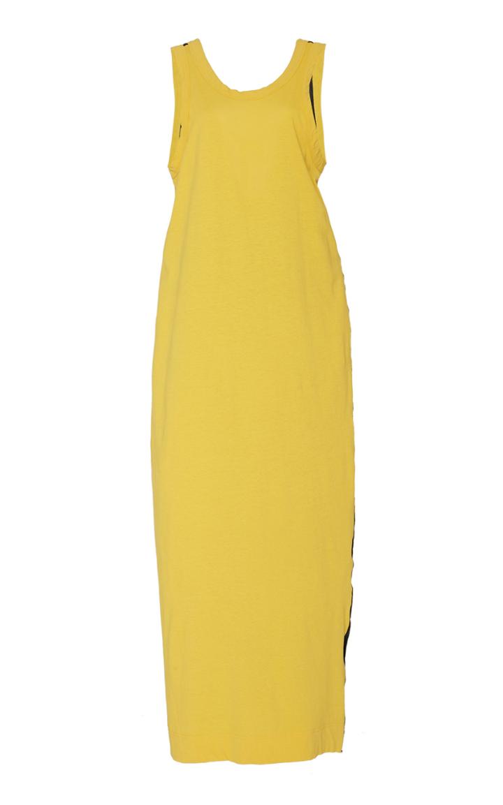 Bassike Two-tone Linen Maxi Dress