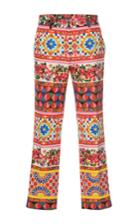 Dolce & Gabbana Printed Crop Trousers
