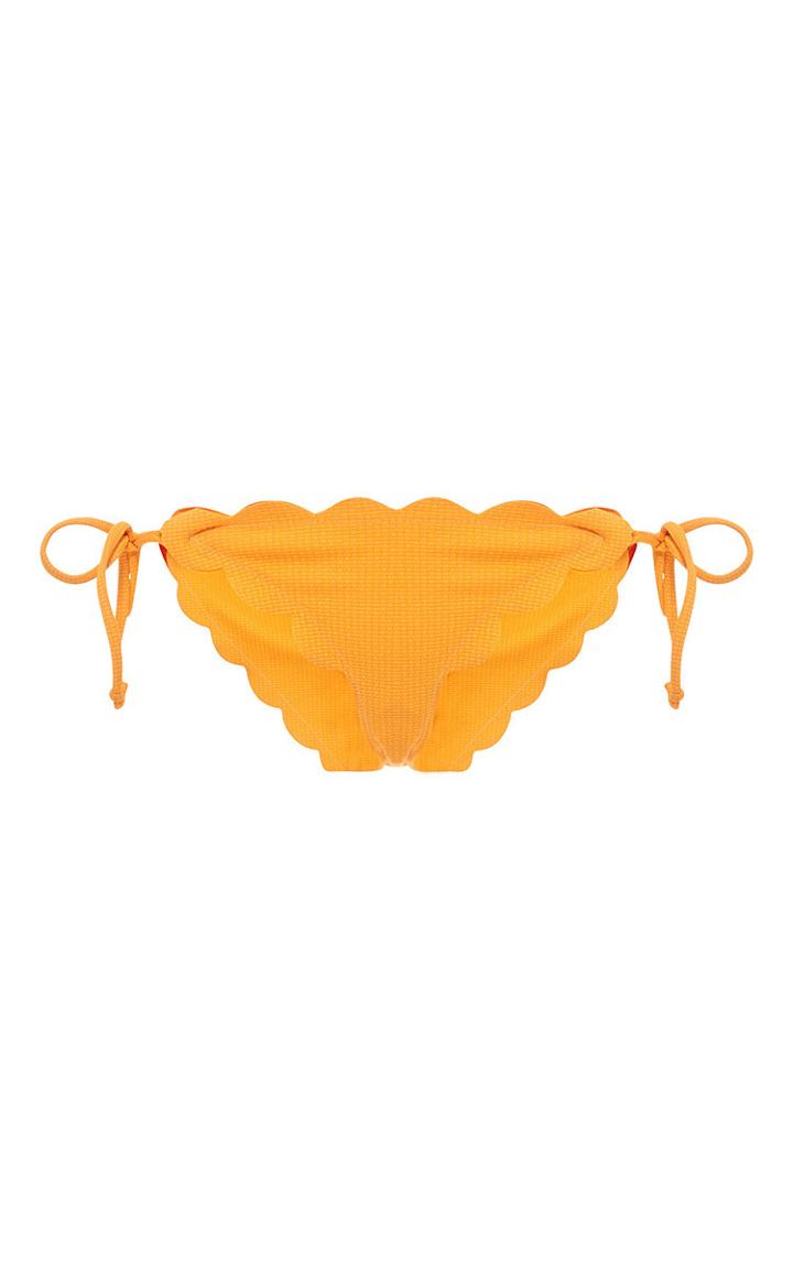 Marysia Papaya Mott Scalloped Bikini Bottom