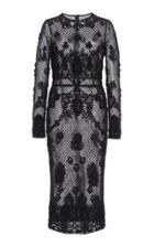 Dolce & Gabbana Embroidered Tulle Overlay Knee-length Dress