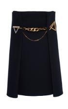 Bottega Veneta Chain-embellished Cashmere-twill Midi Skirt