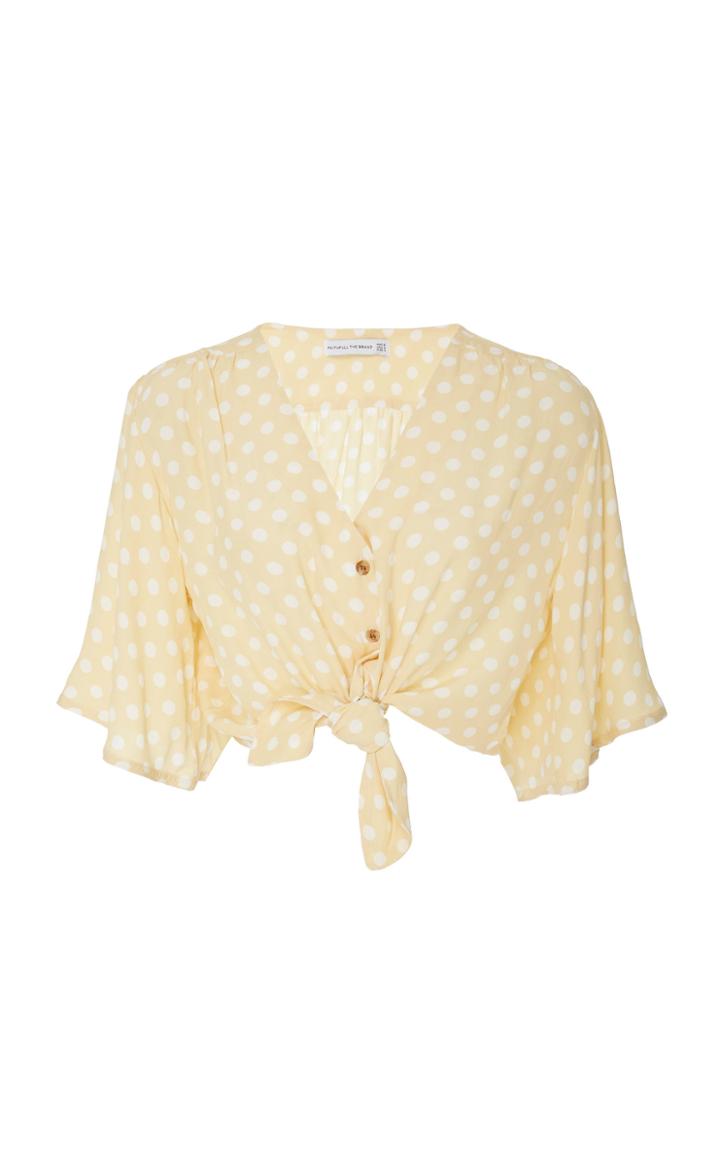 Faithfull Boulevards Short Sleeve Tie Top