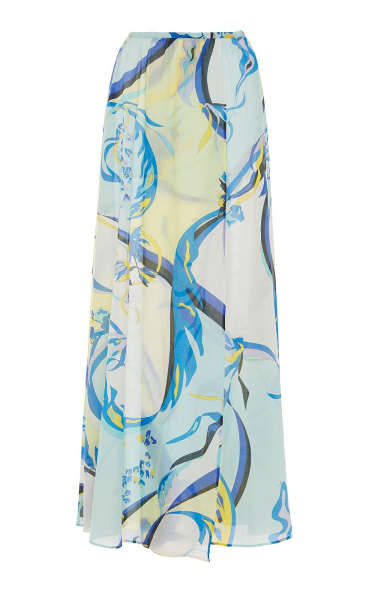 Emilio Pucci Printed Full Length Skirt