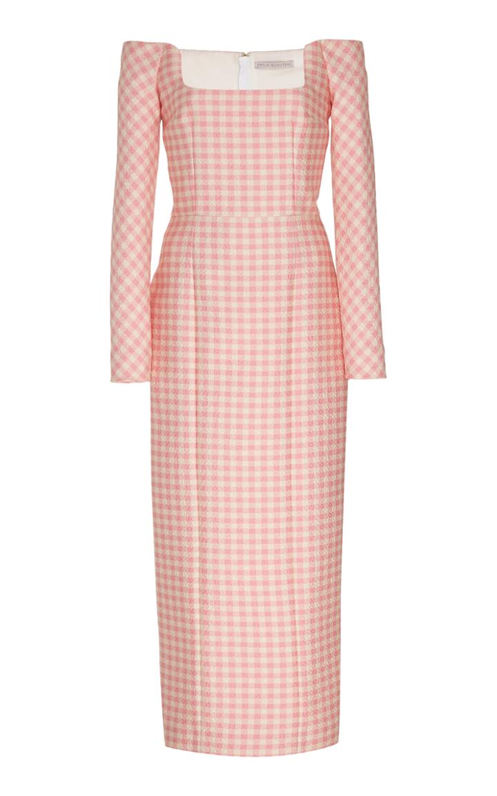 Emilia Wickstead Off-the-shoulder Gingham Dress