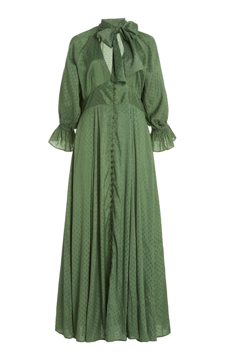Moda Operandi Bytimo Bow-accent Jacquard Gown