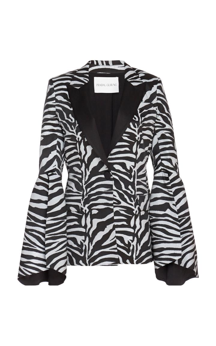 Prabal Gurung Printed Bell Sleeve Jacket