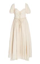 Rosie Assoulin Garten Party Ruffled Cotton-blend Maxi Dress