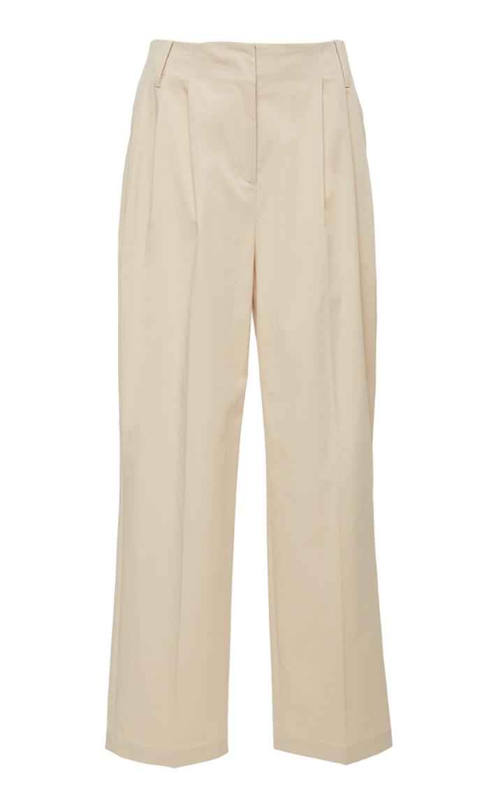 Diane Von Furstenberg Pleat Front Tapered Pants