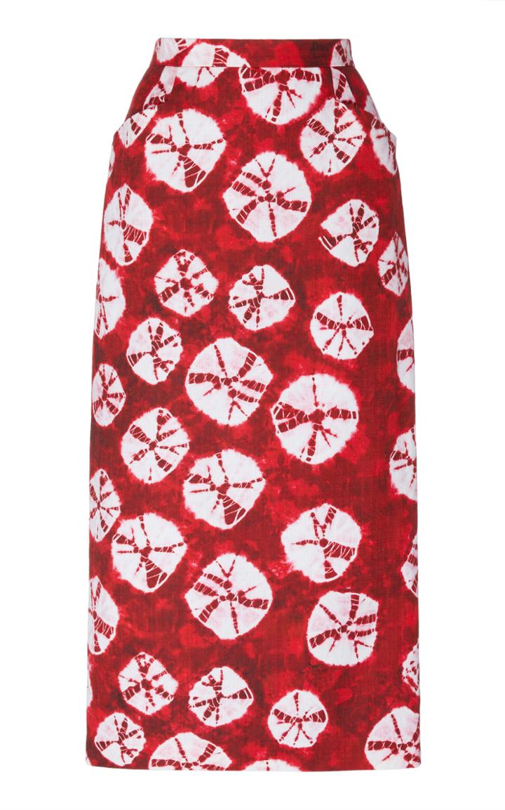 Stella Jean High Waisted Midi Skirt