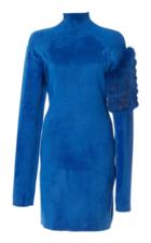 Sally Lapointe Chenille Mockneck Sweater Dress