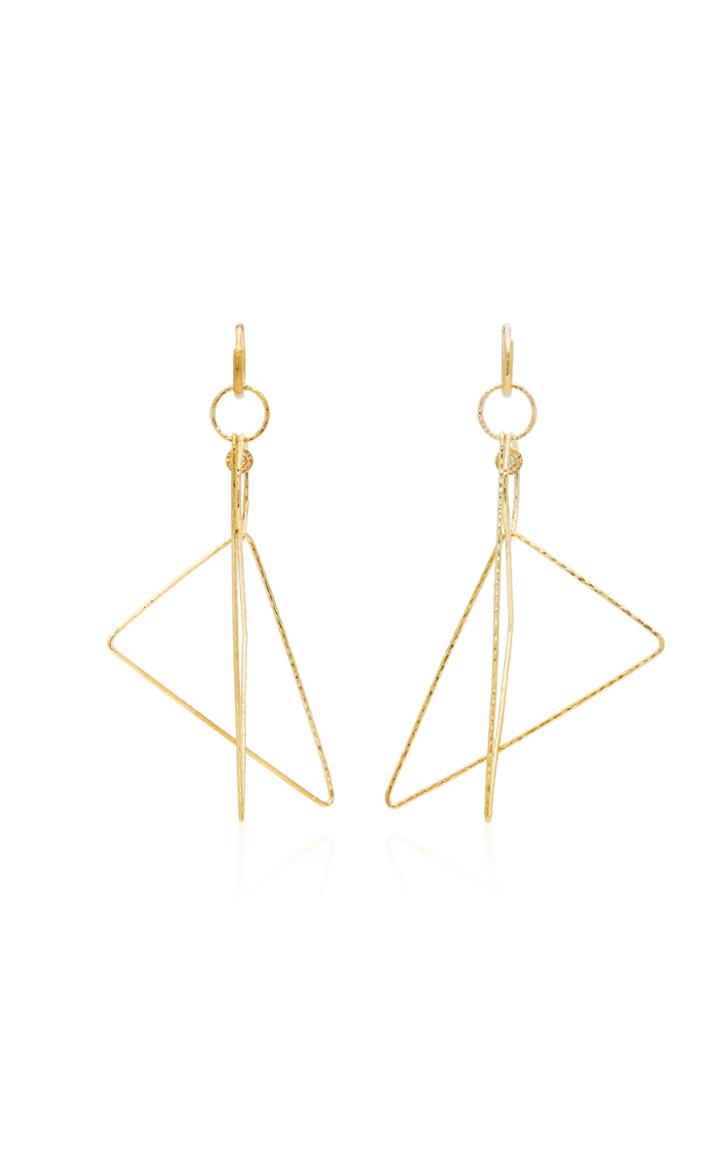 Octavia Elizabeth Gabby 18k Gold Diamond Earrings