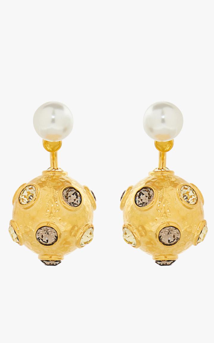 Moda Operandi Erdem Crystal Ball Short Earrings