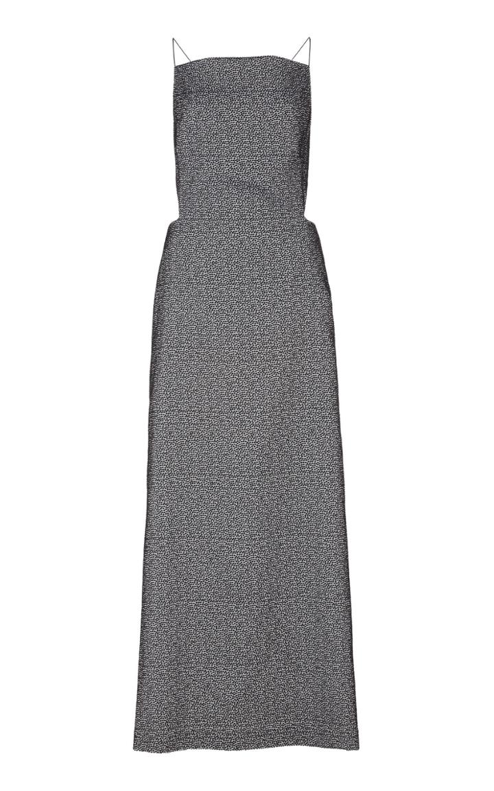 Christopher Esber Open Back Wire Cotton-blend Maxi Dress