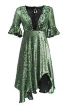 Maria Lucia Hohan Arielle Sequin Chiffon Dress