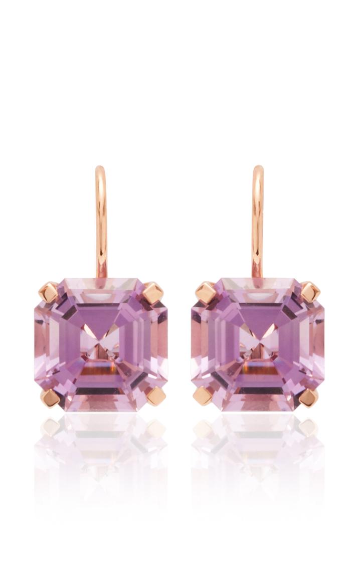 Moda Operandi Jane Taylor Cirque Octagonal Rose Gold Drop Earrings