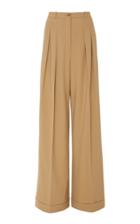 Michael Kors Collection Pintucked Wool Wide-leg Pants