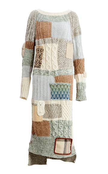 Tuinch Patchwork Knit Dress