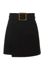 Acler Alameda High-waist Wrap-effect Mini Skirt Size: 2