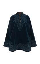 Moda Operandi Etro Embroidered Velvet Dress Size: 38