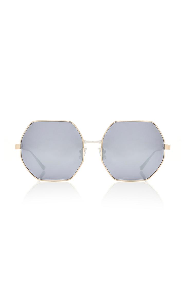 Monse X Morgenthal Frederics Tori Color-blocked Titanium Sunglasses
