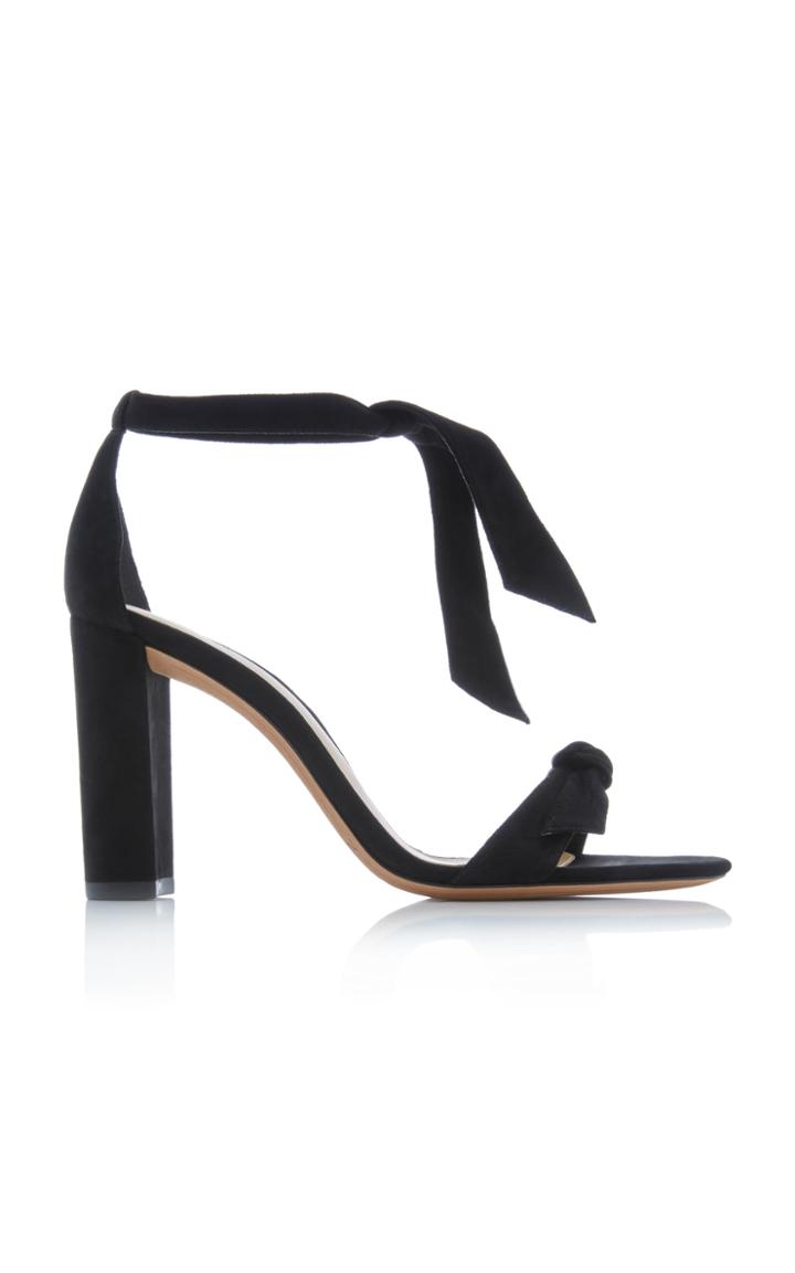Alexandre Birman Clarita Suede Block-heel Sandals