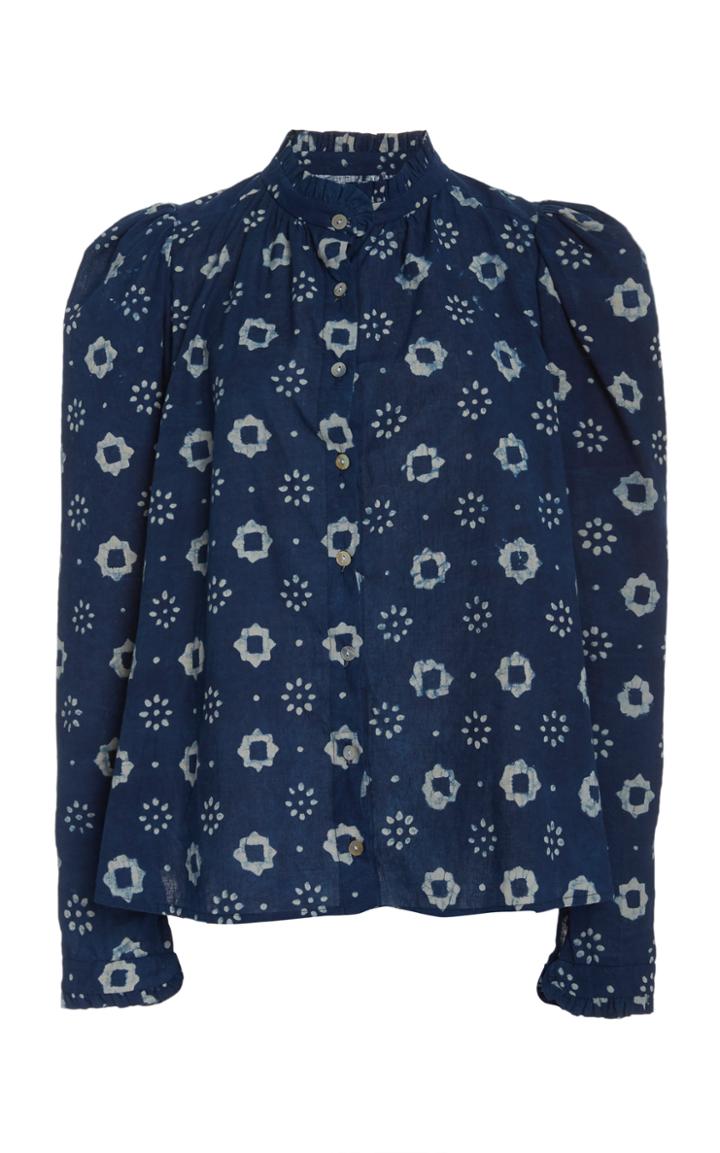 Moda Operandi Alix Of Bohemia Annabel Cornflower Printed Cotton Blouse