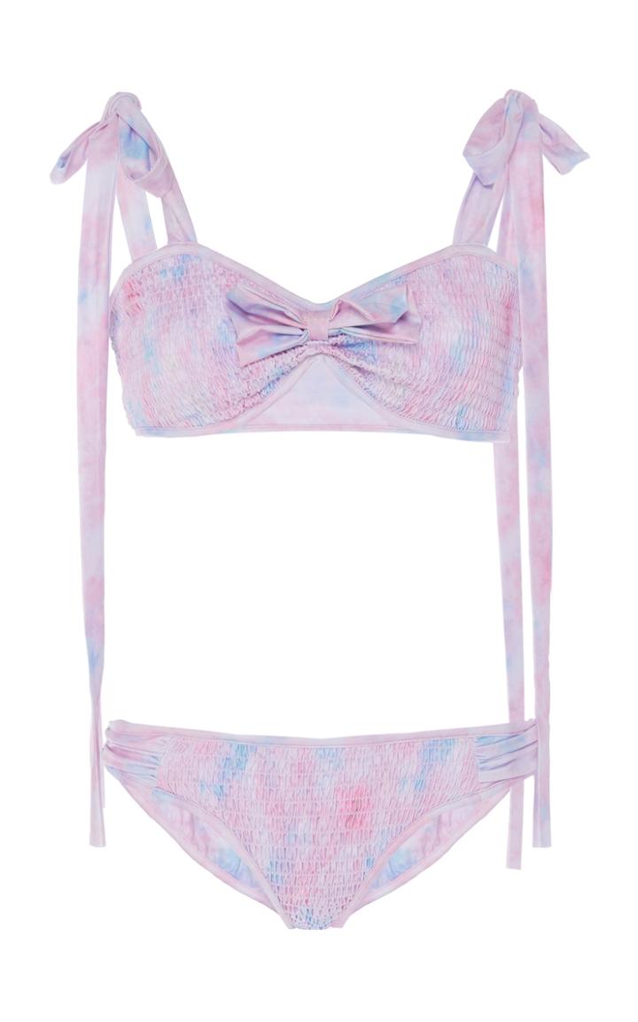 Loveshackfancy Ginger Tie-detailed Floral-print Bikini Set