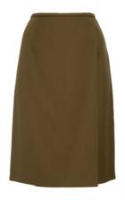 Paule Ka Wool Gabardine Pencil Skirt