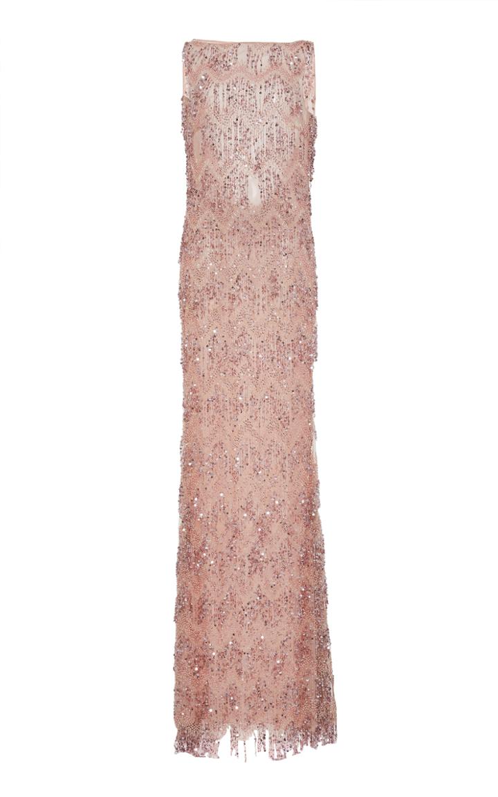 Naeem Khan Beaded Column Gown