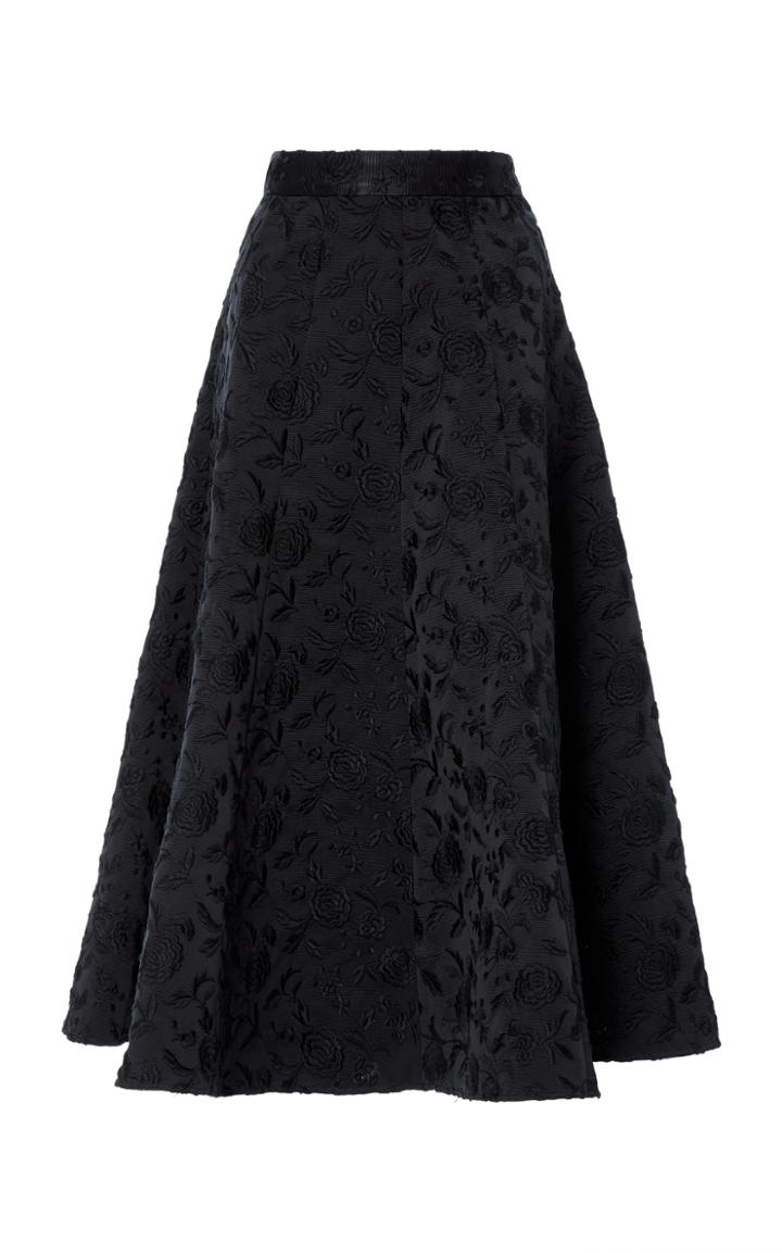 Co Corded Floral Midi Skirt