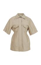 Moda Operandi Lvir Wool-silk Short Sleeve Jacket Size: M