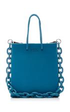 Medea Short Chain-detailed Leather Tote Bag