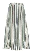 Christian Siriano Metallic Stripe A-line Skirt
