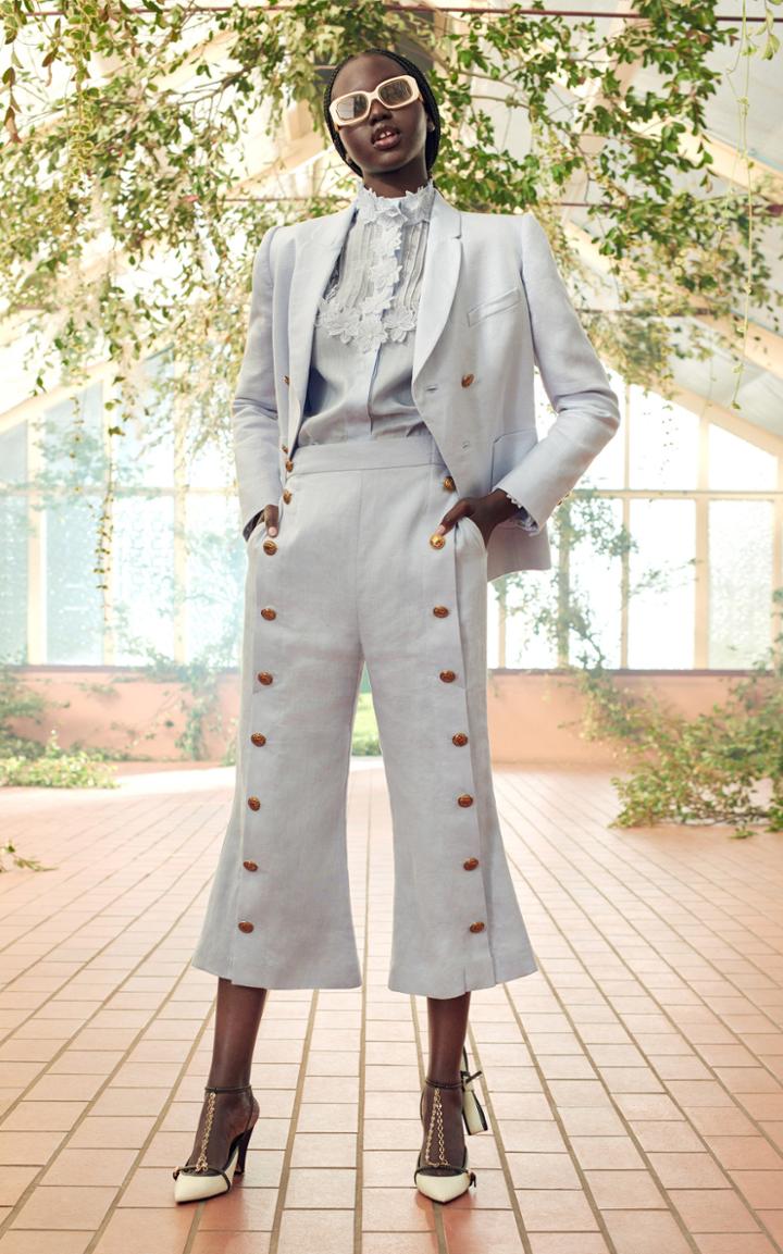Moda Operandi Zimmermann The Lovestruck Linen Tuxedo Pant