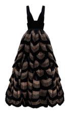 Moda Operandi Raisa Vanessa Tiered Ruffle Glittered Maxi Dress