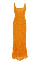 Rebecca De Ravenel Penelope Sleeveless Guipure Lace Dress