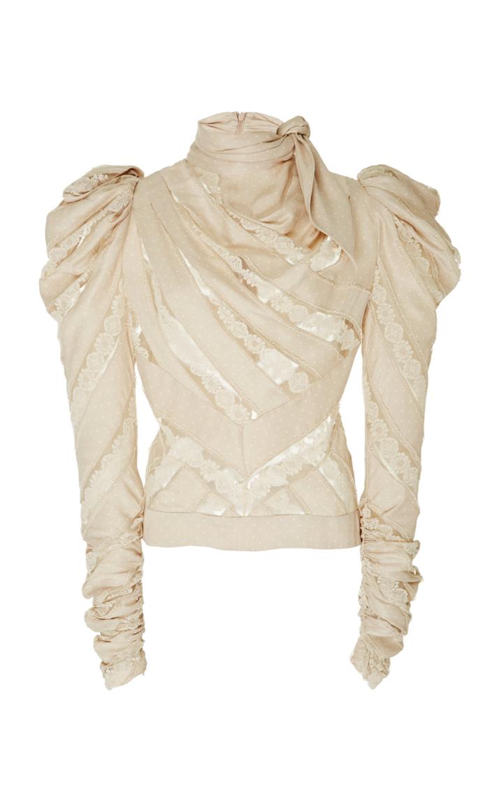 Zimmermann Unbridled Chevron Panel Bodice Top
