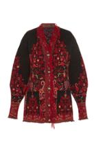 Etro Oversized Paisley Jacquard Cardigan
