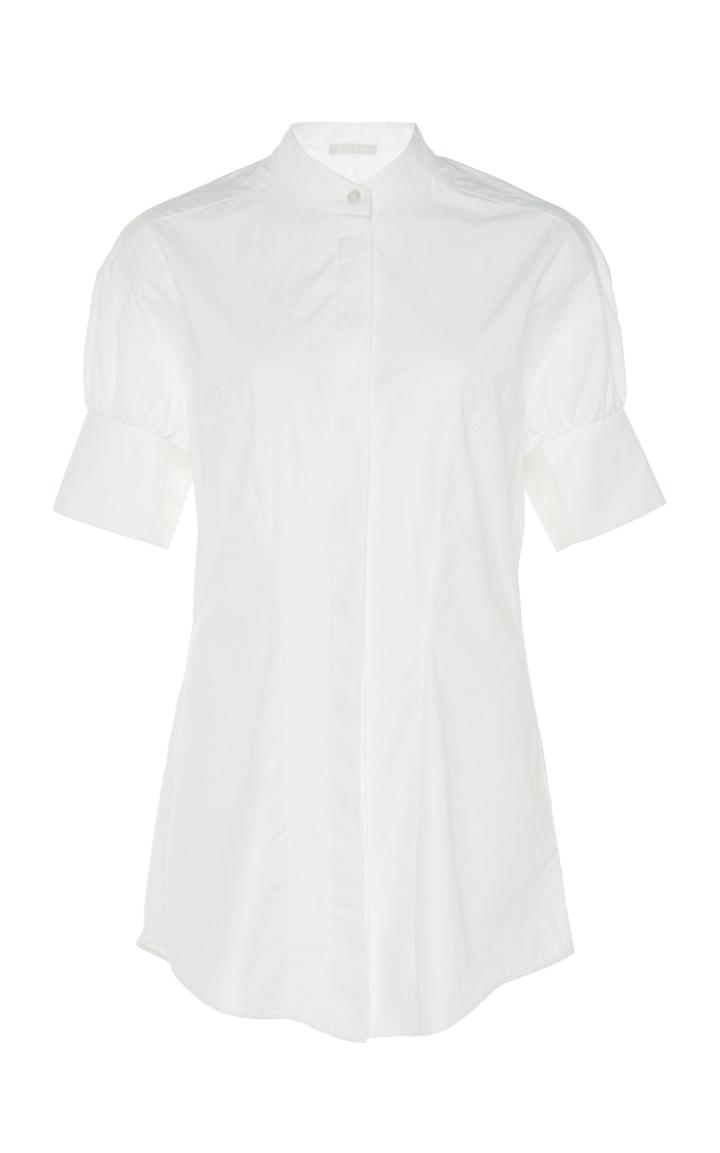 White Story Masquerade Cotton Short-sleeve Shirt
