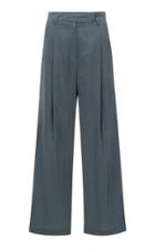 Moda Operandi Le17 Septembre Pleated Textured-knit Wide-leg Pants