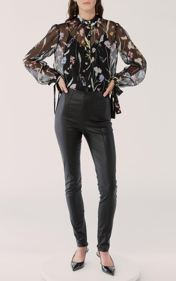 Moda Operandi Jason Wu Collection Tie-detailed Floral-print Chiffon Top