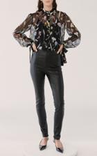 Moda Operandi Jason Wu Collection Tie-detailed Floral-print Chiffon Top